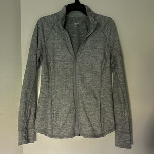 Athletic zip up sweater